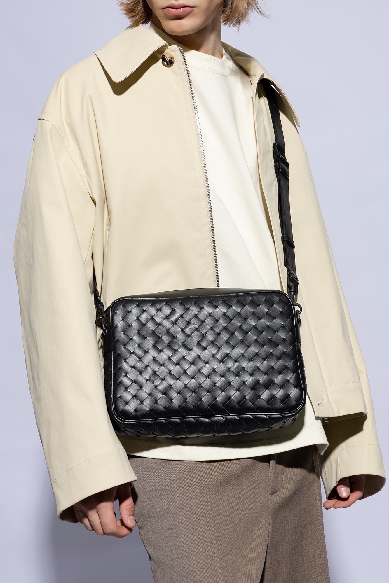 Bottega Veneta Leather shoulder bag | Men's Bags | Vitkac